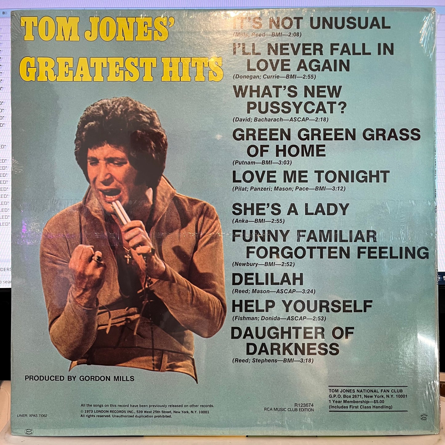 Tom Jones' Greatest Hits *SEALED* | Mint (M) Mint (M)