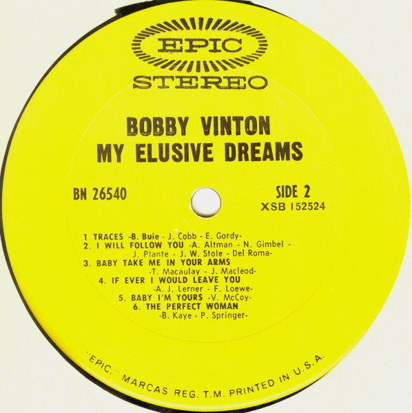 Bobby Vinton - My Elusive Dreams | Mint (M) Mint (M) - POP *SEALED*