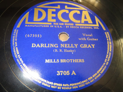 The Mills Brothers - Darling Nelly Gray / Break The News To Mother | Excellent (EX) Generic - POP / USED *EXCELLENT/78*