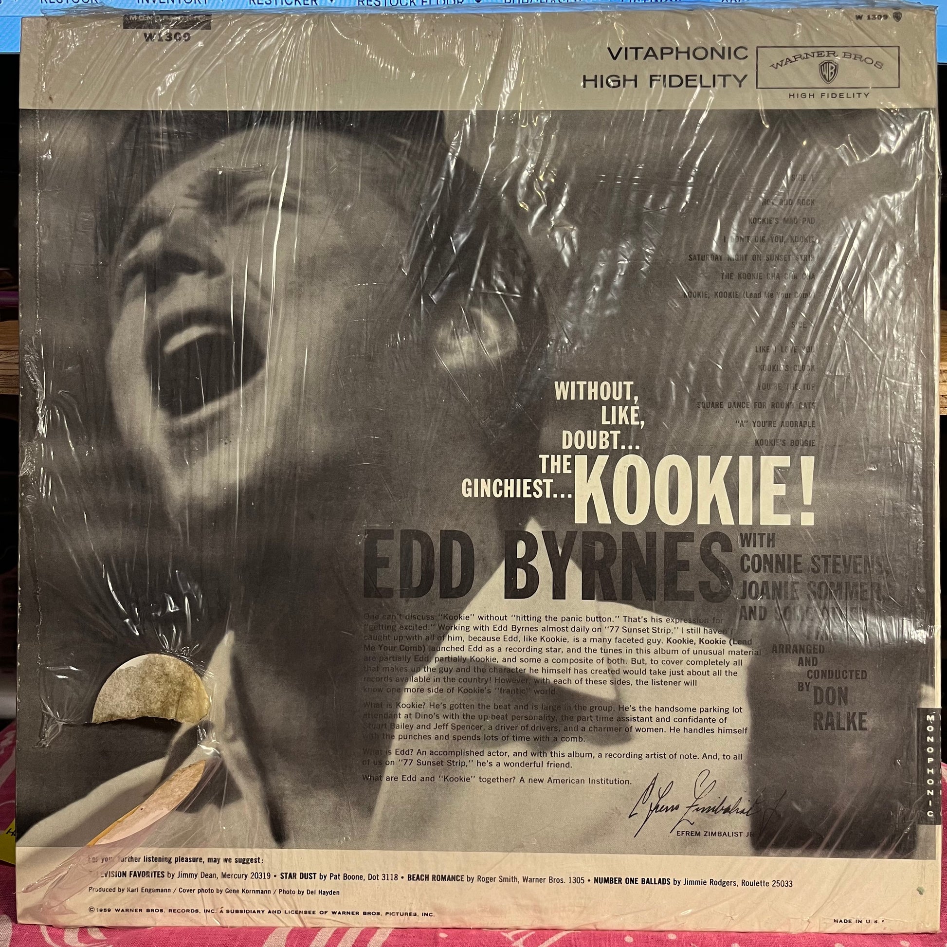 Edd "Kookie" Byrnes - Kookie *MONO/SHRINK* | Excellent (EX) Near Mint (NM) - POP / USED *EXCELLENT+*