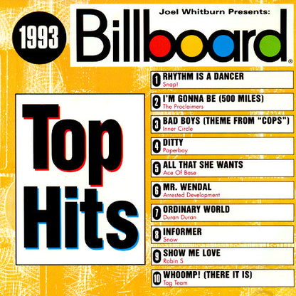 Billboard Top Hits - 1993 (CD) | Excellent+ (EX+) Near Mint (NM or M-) - POP / USED *EXCELLENT+*