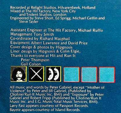 Peter Gabriel - Peter Gabriel (VINYL) | Excellent+ (EX+) Excellent+ (EX+) - POP / USED * EXCELLENT + *