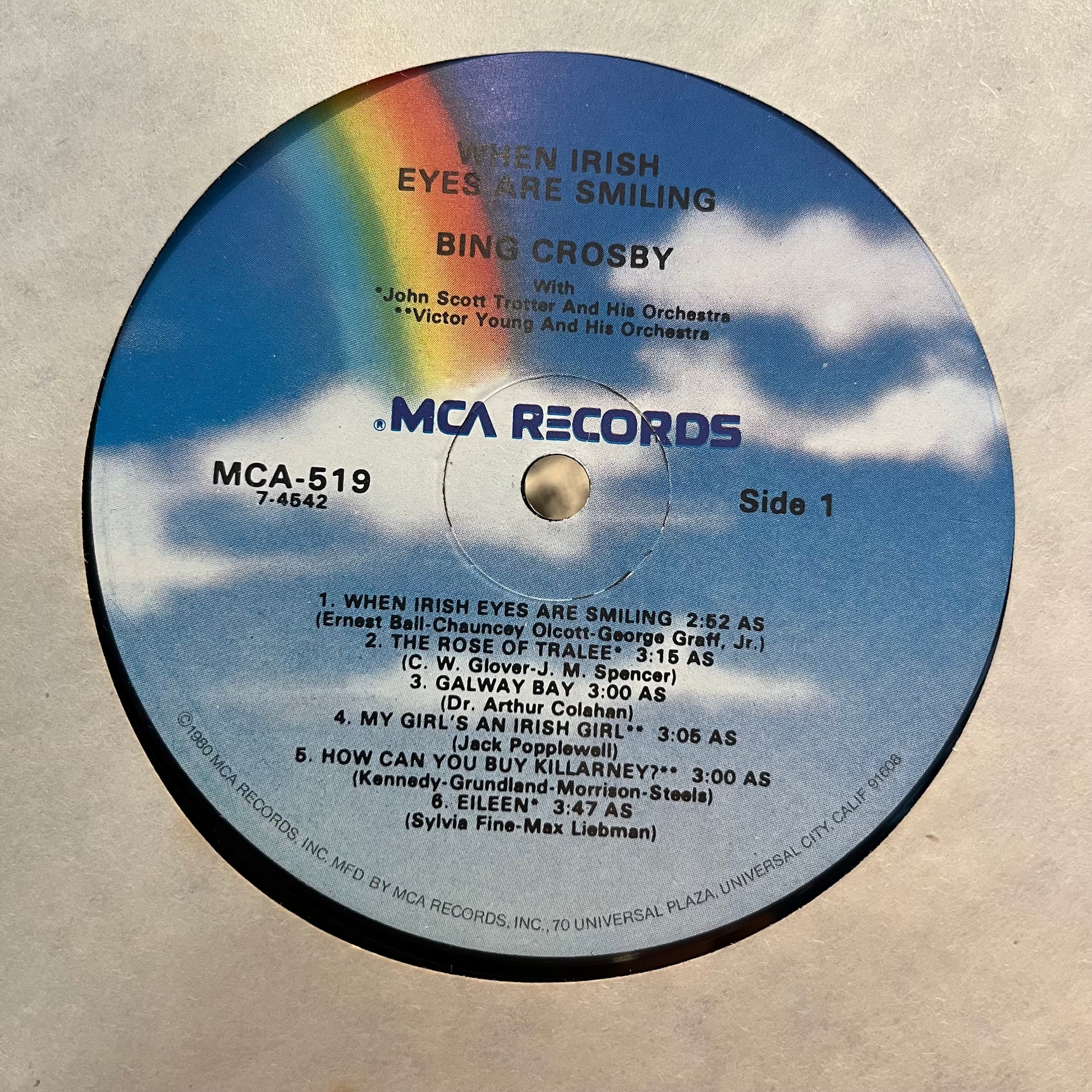 Bing Crosby - When Irish Eyes Are Smiling | Excellent (EX) Near Mint (NM) - POP / USED *EXCELLENT+*