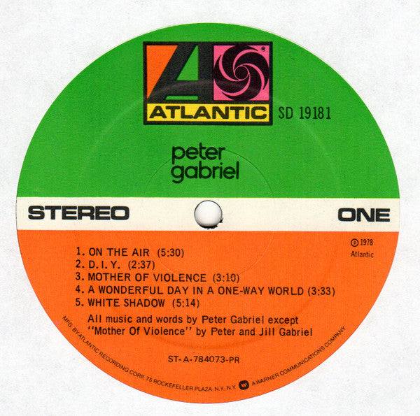 Peter Gabriel - Peter Gabriel (VINYL) | Excellent+ (EX+) Excellent+ (EX+) - POP / USED * EXCELLENT + *