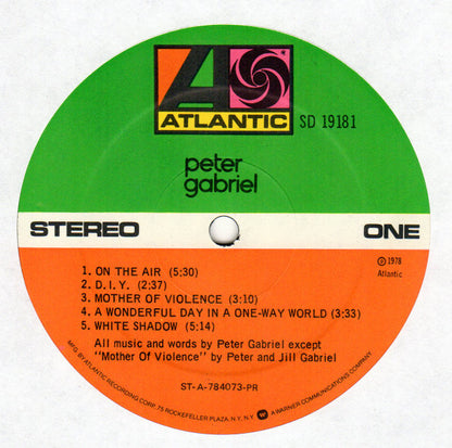 Peter Gabriel - Peter Gabriel (VINYL) | Excellent+ (EX+) Excellent+ (EX+) - POP / USED * EXCELLENT + *