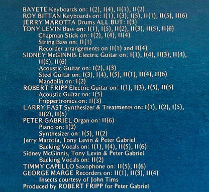 Peter Gabriel - Peter Gabriel (VINYL) | Excellent+ (EX+) Excellent+ (EX+) - POP / USED * EXCELLENT + *
