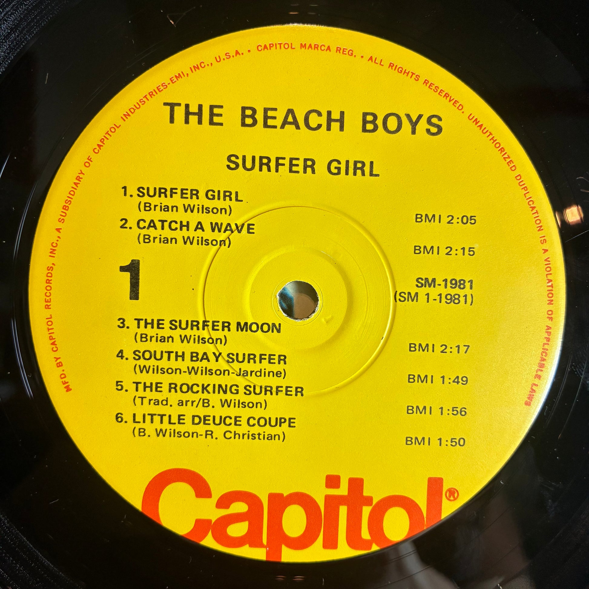 Surfer Girl (VINYL) | Excellent+ (EX+) Excellent (EX) - POP / USED *EXCELLENT+*