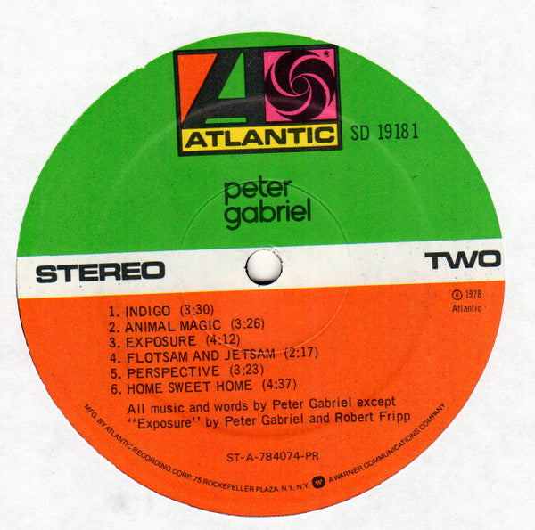 Peter Gabriel - Peter Gabriel (VINYL) | Excellent+ (EX+) Excellent+ (EX+) - POP / USED * EXCELLENT + *