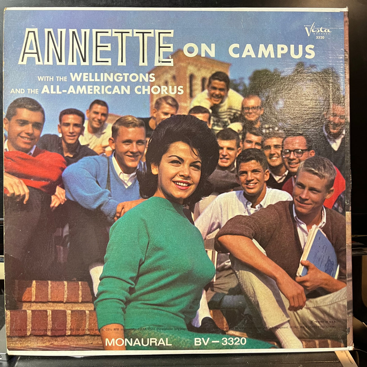 AnnetteWith The Wellingtons And The All American C - Annette On Campus (VINYL LP) | USED Excellent+ (EX+) Near Mint- (NM-) - POP / USED *EXCELLENT+*