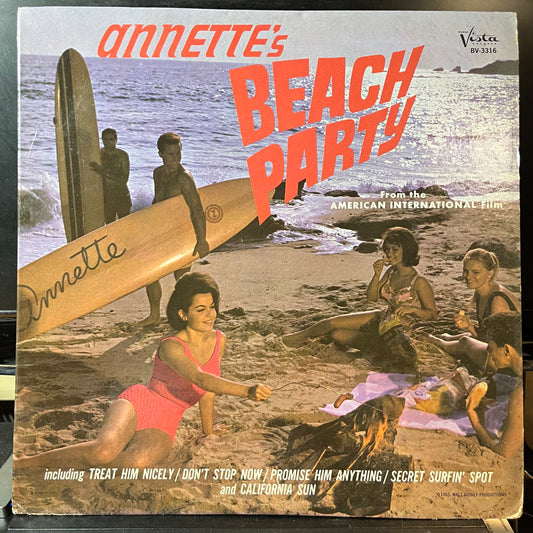Annette - Annette's Beach Party (VINYL LP) | USED Excellent (EX) Excellent+ (EX+) - POP / USED *EXCELLENT*