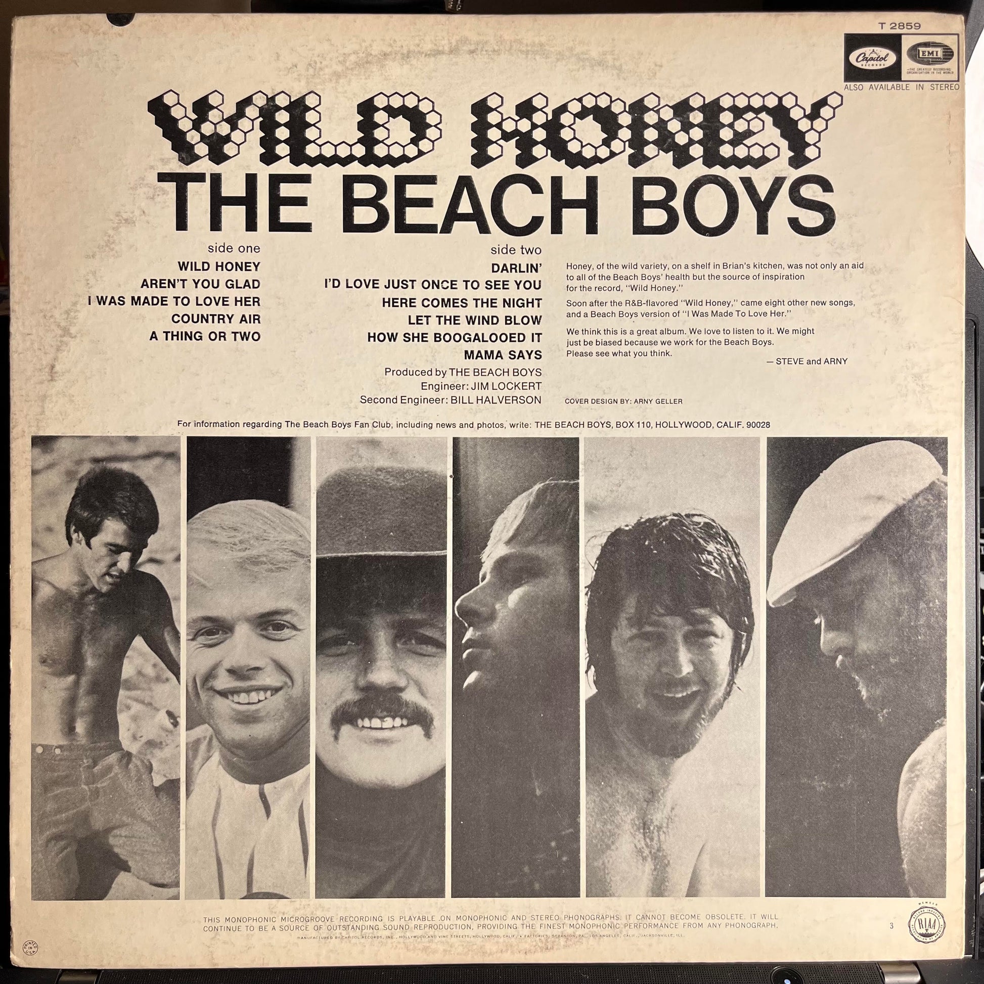 The Beach Boys - Wild Honey *MONO* | Excellent (EX) Excellent (EX) - POP / USED *EXCELLENT*