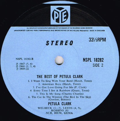 Petula Clark - The Best Of Petula Clark *UK* | Excellent (EX) Excellent (EX) - POP / USED *EXCELLENT*