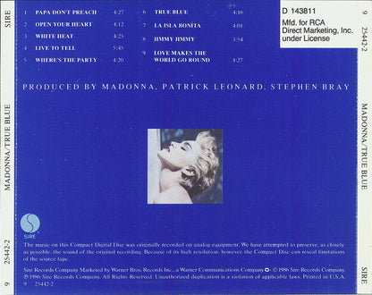 True Blue (CD) | Excellent (EX) Excellent (EX) - POP / USED *EXCELLENT*