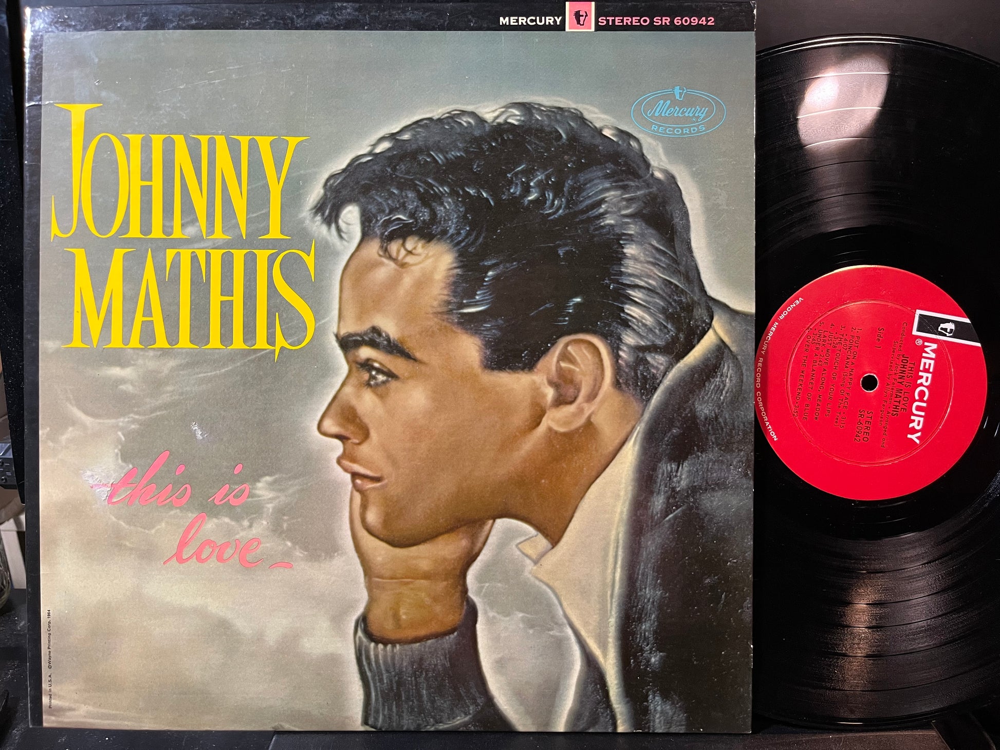 Johnny Mathis - This Is Love (VINYL LP MERCURY SR 60942 1964) | Excellent (EX) Near Mint (NM) - POP / USED *EXCELLENT*