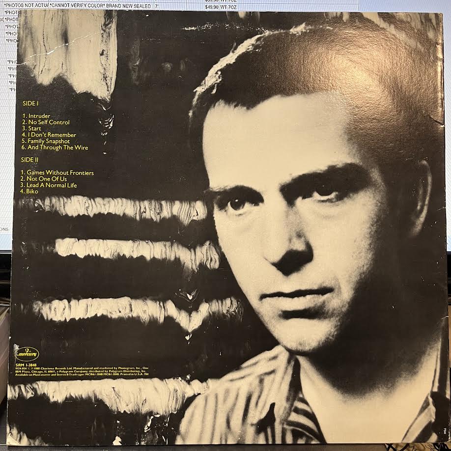 Peter Gabriel (VINYL) | Excellent (EX) Excellent+ (EX+) - POP / USED *EXCELLENT*