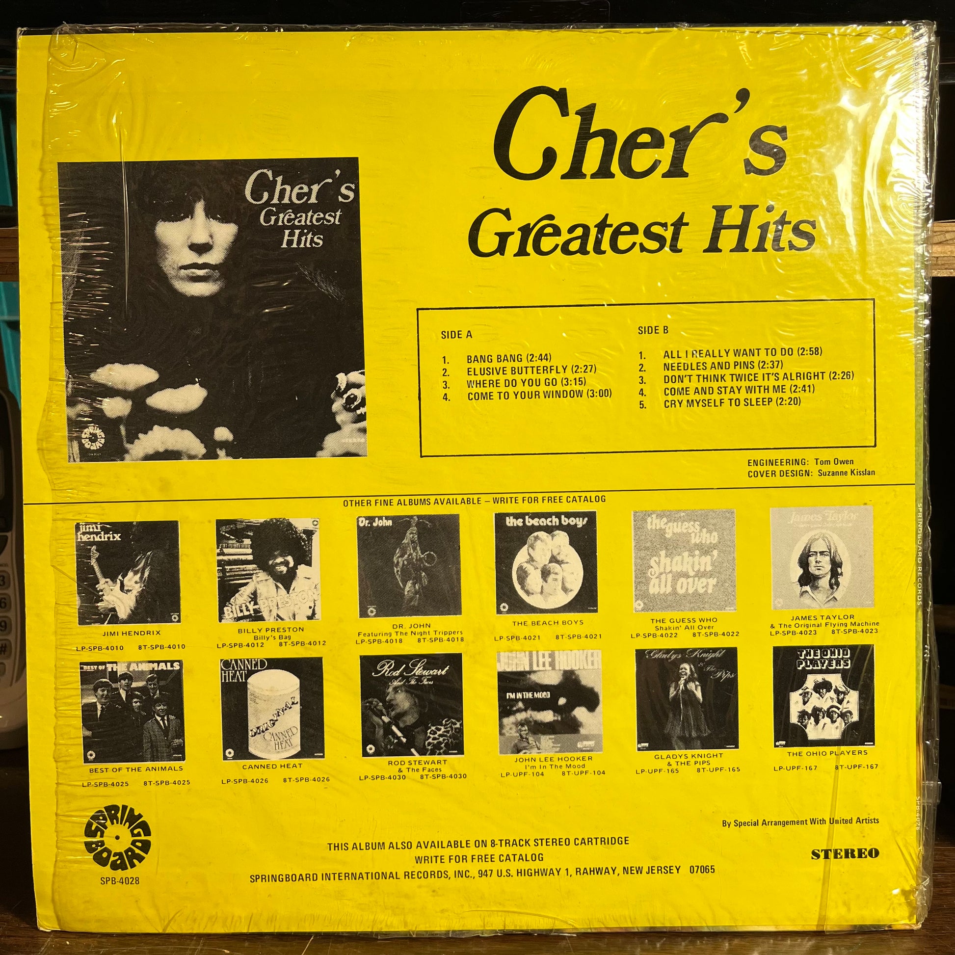 Cher's Greatest Hits (VINYL) | Excellent (EX) Near Mint (NM) - POP / USED *EXCELLENT*