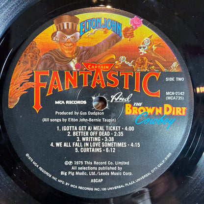 Captain Fantastic And The Brown Dirt Cowboy (VINYL) | Excellent (EX) Very Good Plus (VG+) - POP / USED *EXCELLENT*