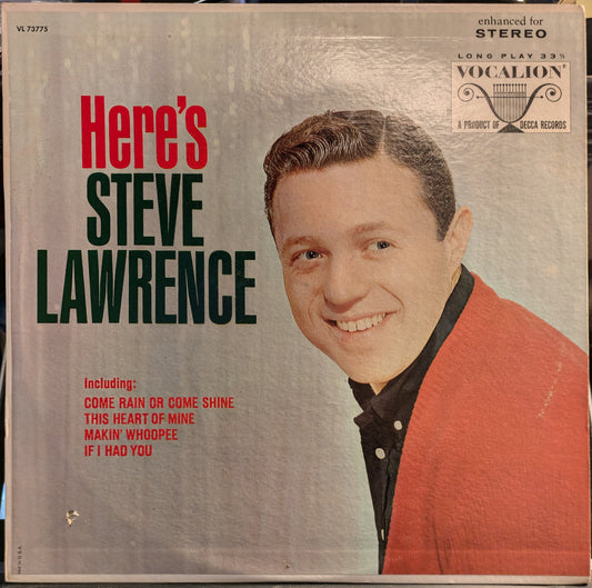 Steve Lawrence (2) - Here's Steve Lawrence | Excellent (EX) Excellent (EX) - POP / USED *EXCELLENT*