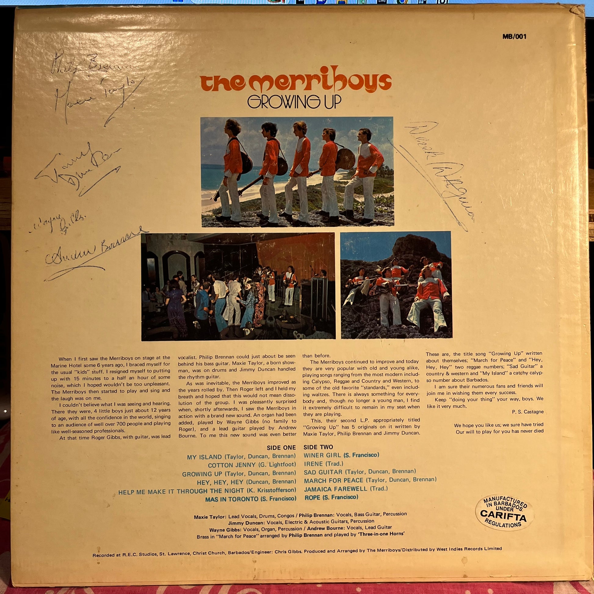 Growing Up *SIGNED* | Excellent (EX) Very Good Plus (VG+) - WORLD / USED *EXCELLENT*