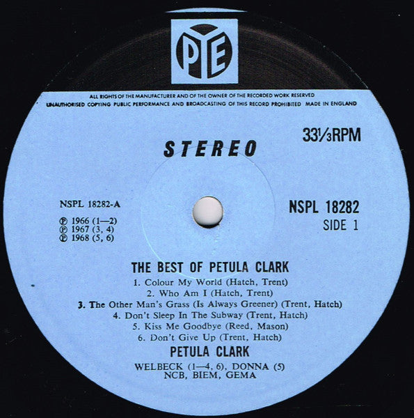 Petula Clark - The Best Of Petula Clark *UK* | Excellent (EX) Excellent (EX) - POP / USED *EXCELLENT*