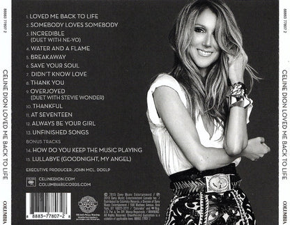Loved Me Back To Life (CD) | Excellent (EX) Excellent (EX) - POP / USED *EXCELLENT*