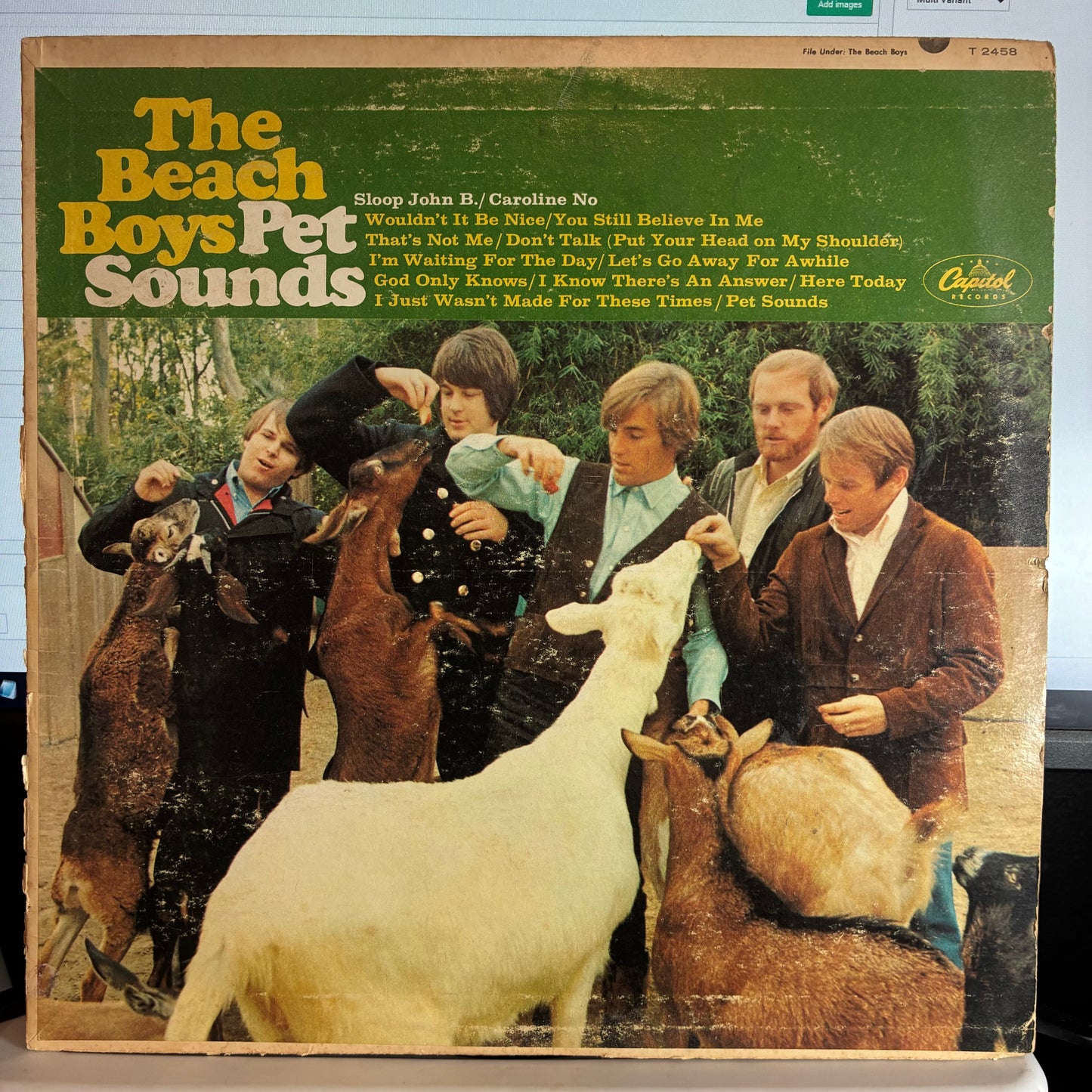 The Beach Boys - Pet Sounds (VINYL) | Good Plus (G+) Very Good (VG) - POP / USED *GOOD+*