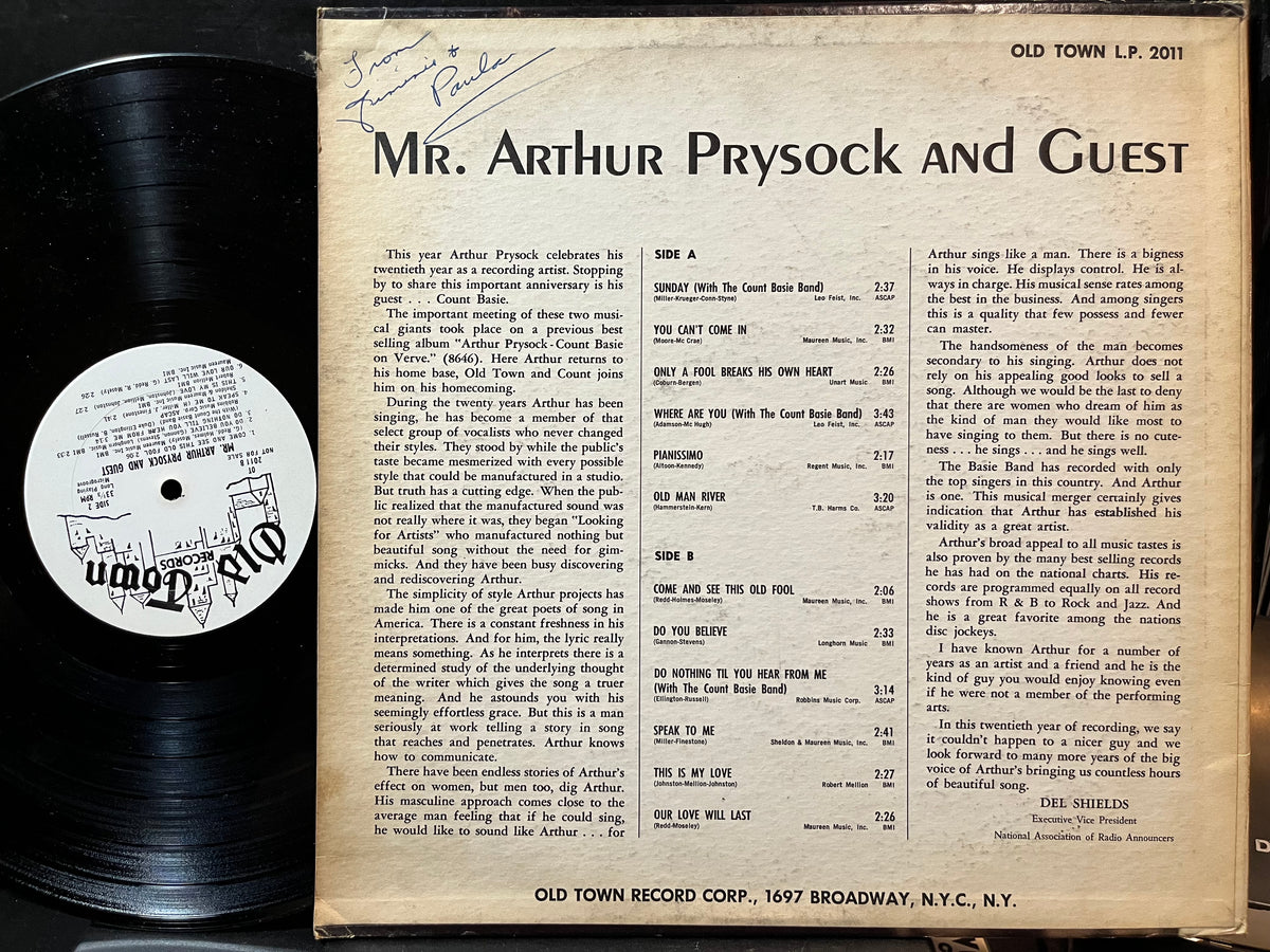 Arthur Prysock - Mr. Arthur Prysock And Guest (PROMO VINYL) | USED Near Mint- (NM-) Excellent (EX) - POP / USED *NEAR MINT-*