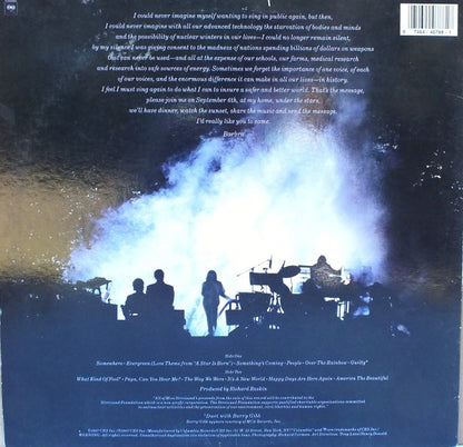 Barbra Streisand - One Voice (VINYL) | Near Mint (NM or M-) Excellent+ (EX+) - POP / USED *NEAR MINT*