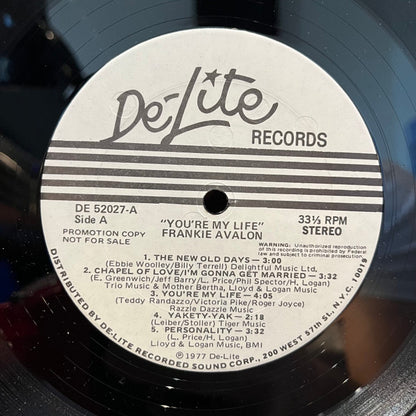 Frankie Avalon - You're My Life *PROMO* | Near Mint (NM) Excellent (EX) - POP / USED *NEAR MINT*