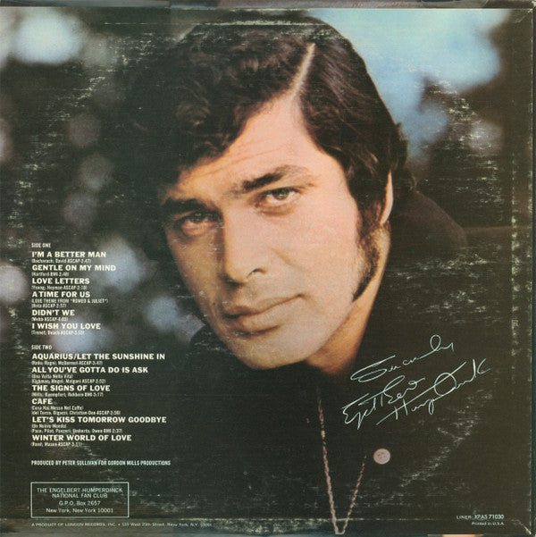 Engelbert Humperdinck - Engelbert Humperdinck *TERRE HAUTE* | Near Mint (NM) Near Mint (NM) - POP / USED *NEAR MINT*