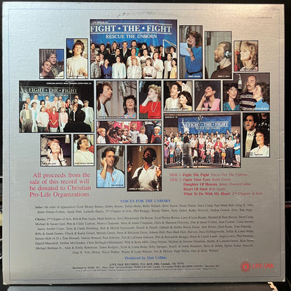 Various - Fight The Fight (Rescue The Unborn)(VINYL LP LIVE OAK SPCN 7-01-600435-X 1985) | USED Near Mint (NM or M-) Excellent+ (EX+) - POP / USED *NEAR MINT*