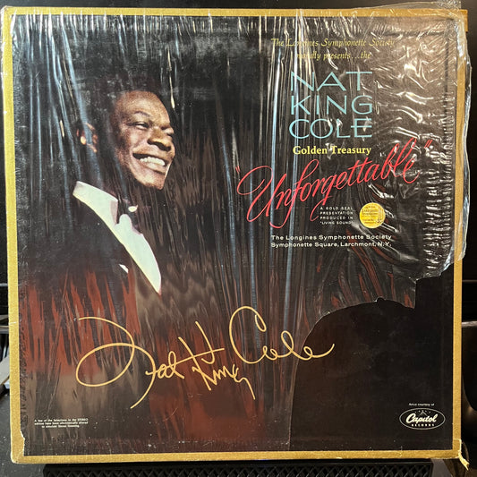 Nat King Cole - Nat King Cole Golden Treasury "Unforgettable" (VINYL BOX SET LONGINES SYMPHONETTE SOCIETY SY 5155 1966) | USED Near Mint (NM or M-) Excellent (EX) - POP / USED *NEAR MINT*