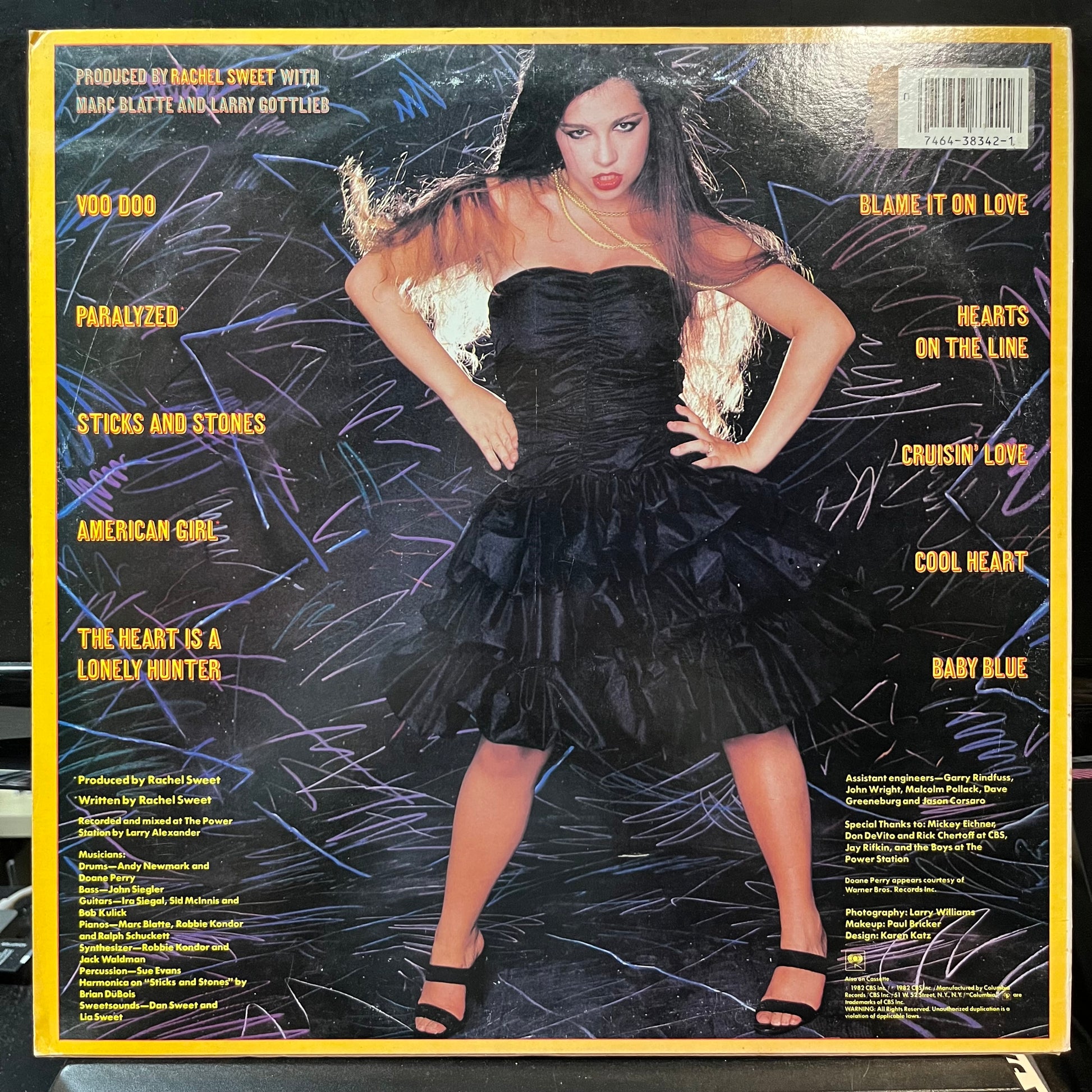 Rachel Sweet - Blame It On Love (VINYL LP COLUMBIA FC-38342 1982) | USED Near Mint (NM or M-) Near Mint- (NM-) - POP / USED *NEAR MINT*