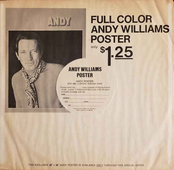 Andy Williams - Andy... & Company *SANTA MARIA* | Near Mint (NM) Excellent (EX) - POP / USED *NEAR MINT*