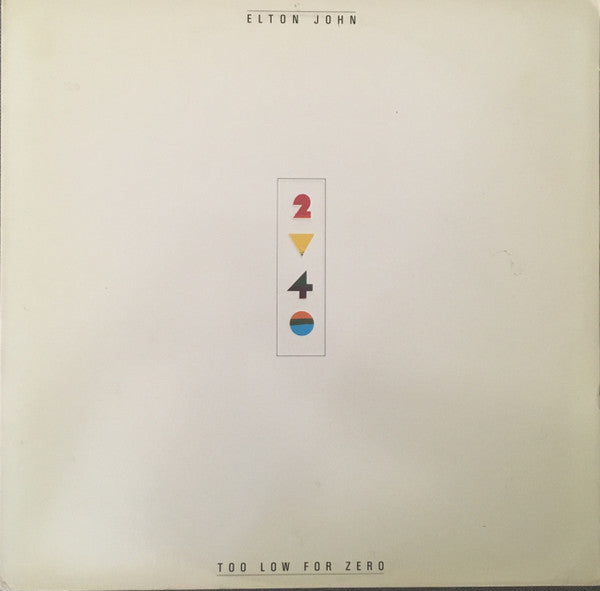 Elton John - Too Low For Zero *CLUB - P* | Near Mint (NM) Excellent (EX) - POP / USED *NEAR MINT*