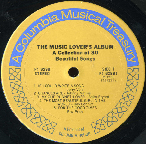 Various - The Music Lover's Album (A Collection Of 30 Beautiful Songs) | Near Mint (NM) Near Mint (NM) - POP / USED *NEAR MINT*
