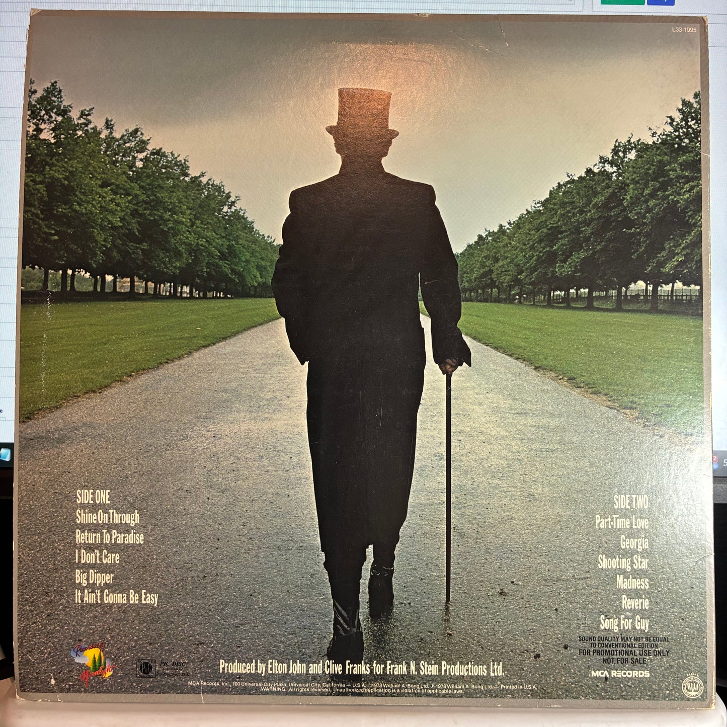 A Single Man (PICTURE DISC VINYL) | Near Mint (NM or M-) Very Good Plus (VG+) - POP / USED *NEAR MINT*