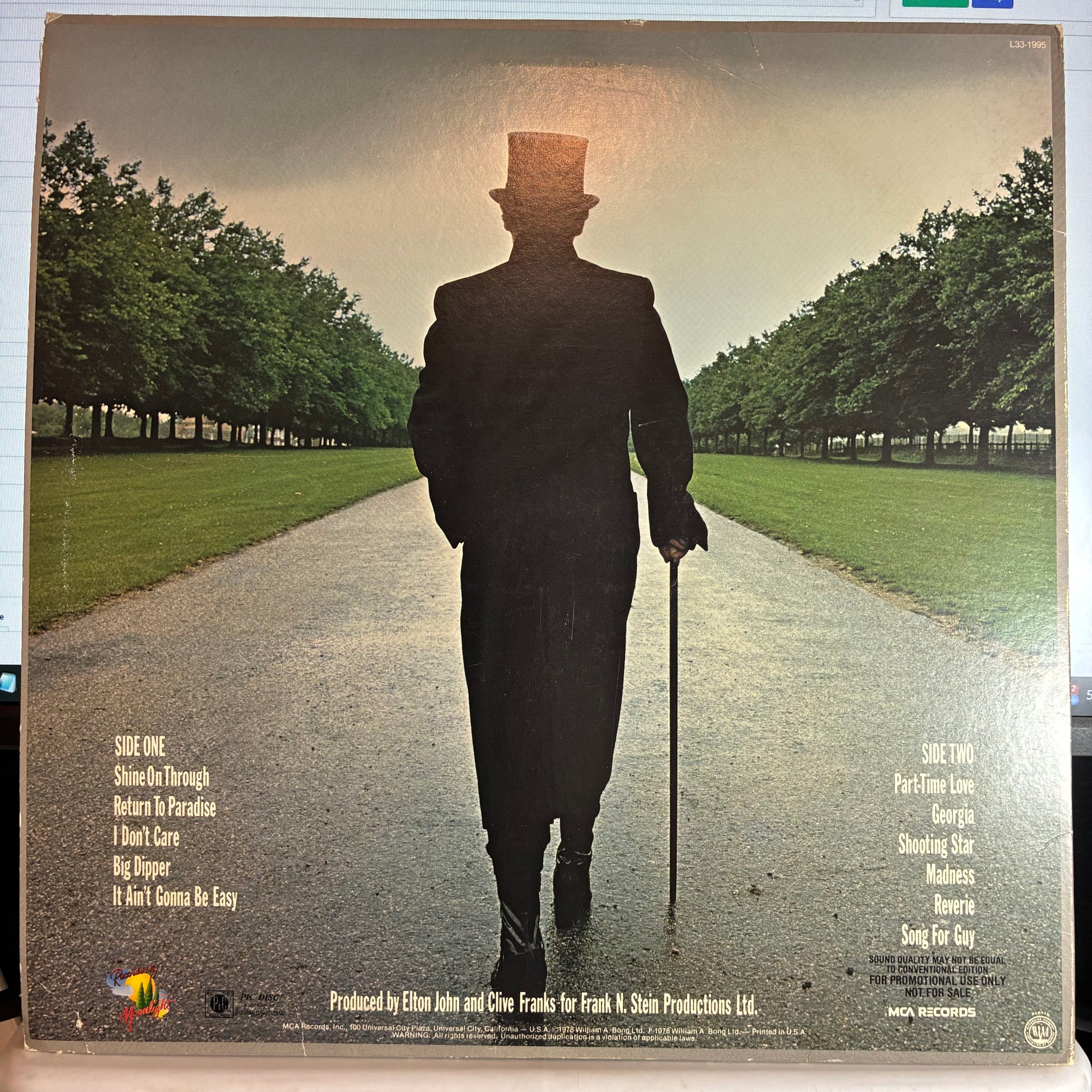 A Single Man (PICTURE DISC VINYL) | Near Mint (NM or M-) Very Good Plus (VG+) - POP / USED *NEAR MINT*