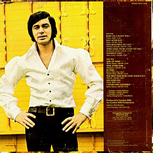 Engelbert Humperdinck - In Time | Near Mint (NM) Near Mint (NM) - POP / USED *NEAR MINT*