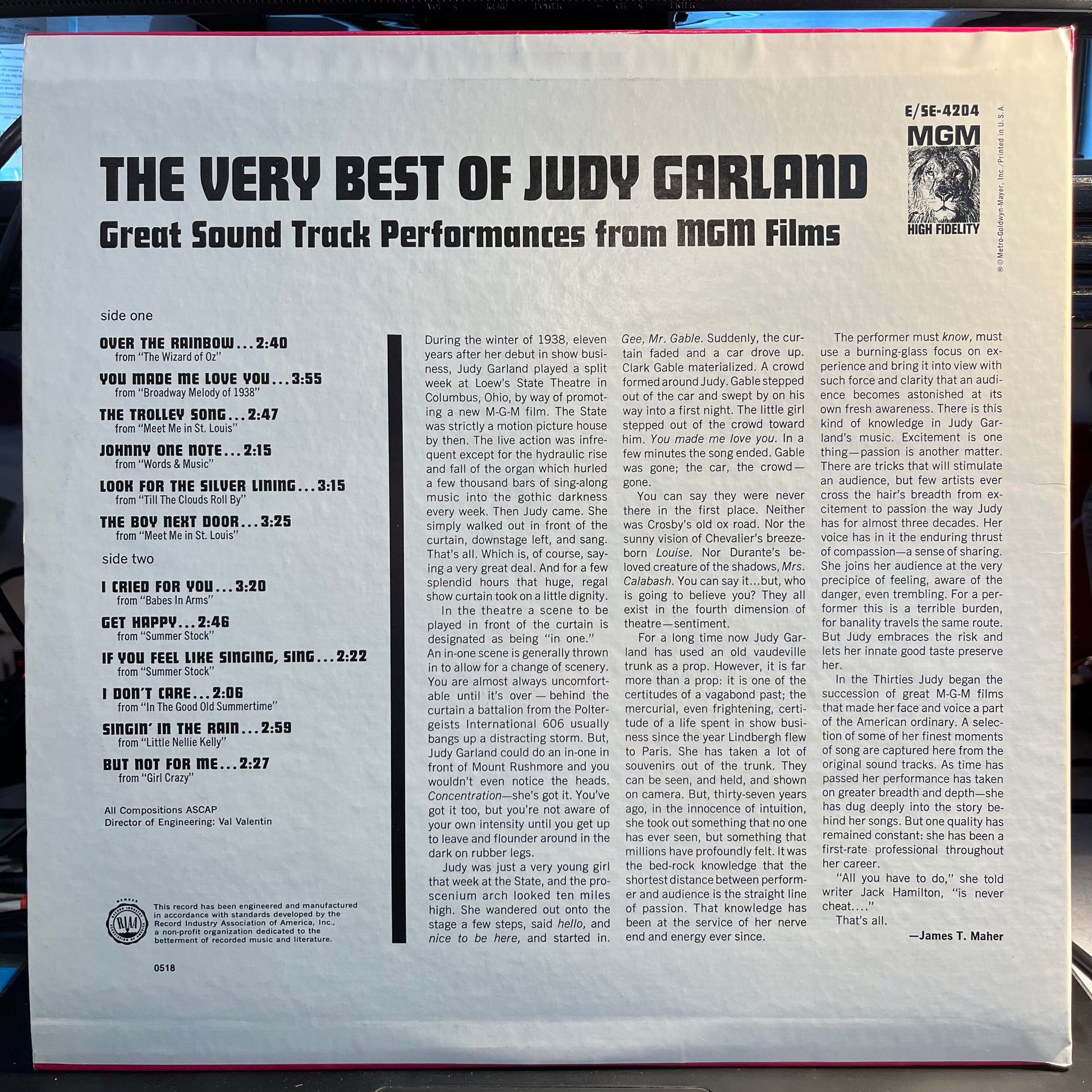 Judy Garland - The Very Best Of Judy Garland | Near Mint (NM) Near Mint (NM) - POP / USED *NEAR MINT*