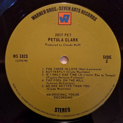 Petula Clark - Just Pet *STEREO-POSTER* | Near Mint (NM) Excellent (EX) - POP / USED *NEAR MINT*