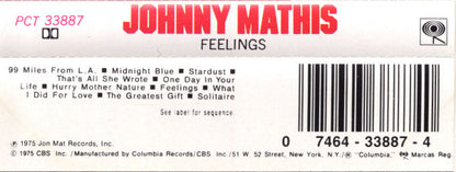 Johnny Mathis - Feelings *CASSETTE* | Near Mint (NM) Excellent (EX) - POP / USED *NEAR MINT*