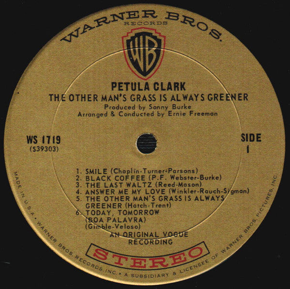 Petula Clark - The Other Man's Grass Is Always Greener *STEREO* | Near Mint (NM) Very Good Plus (VG+) - POP / USED *NEAR MINT*