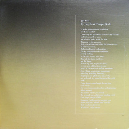 Engelbert Humperdinck - Live In Concert And All Of Me / A Double Album | Near Mint (NM) Near Mint (NM) - POP / USED *NEAR MINT*