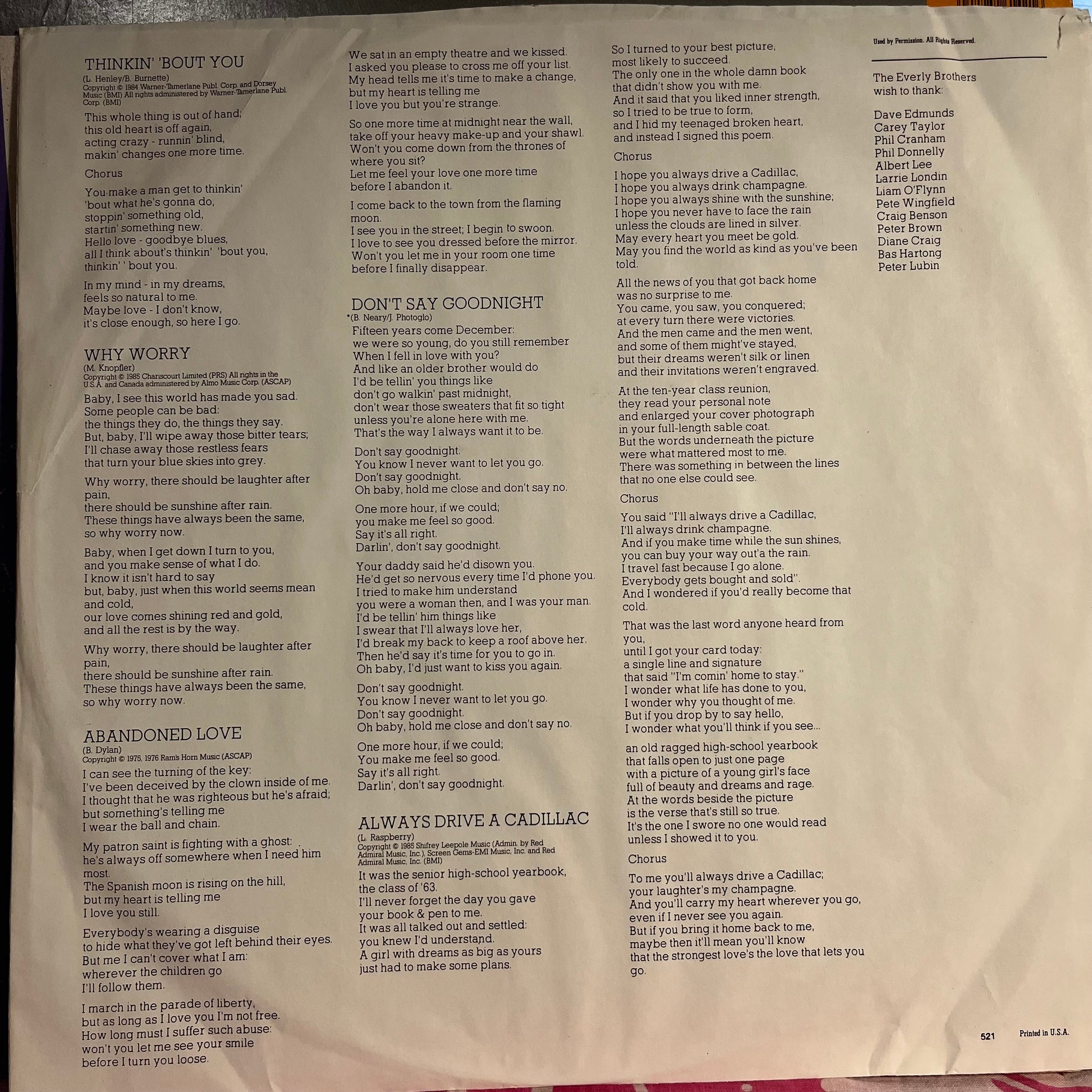 Everly Brothers - Born Yesterday *HRM* | Near Mint (NM) Excellent (EX) - POP / USED *NEAR MINT*