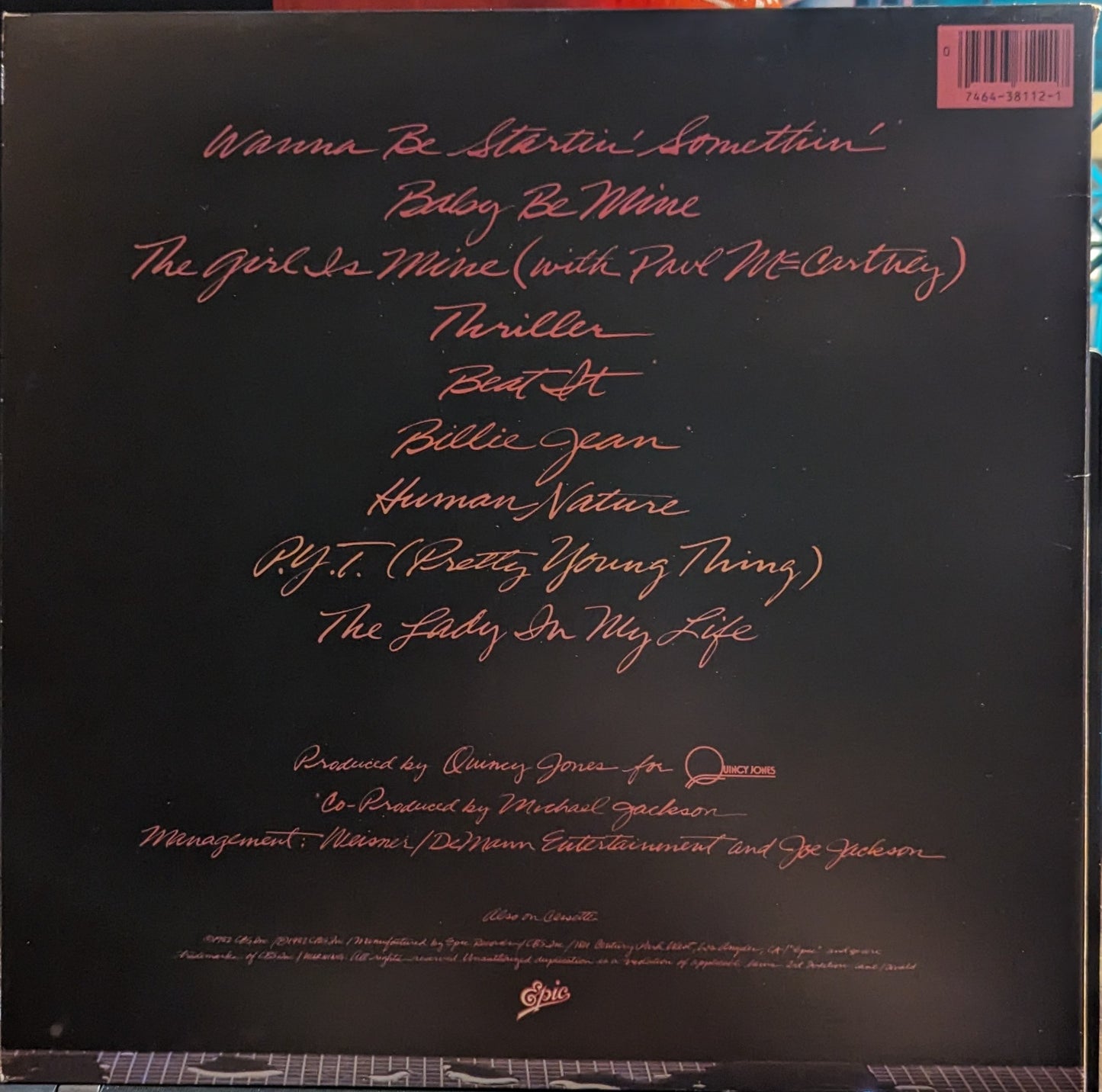 Thriller *1982 ORIGINAL* | Near Mint (NM) Excellent (EX)