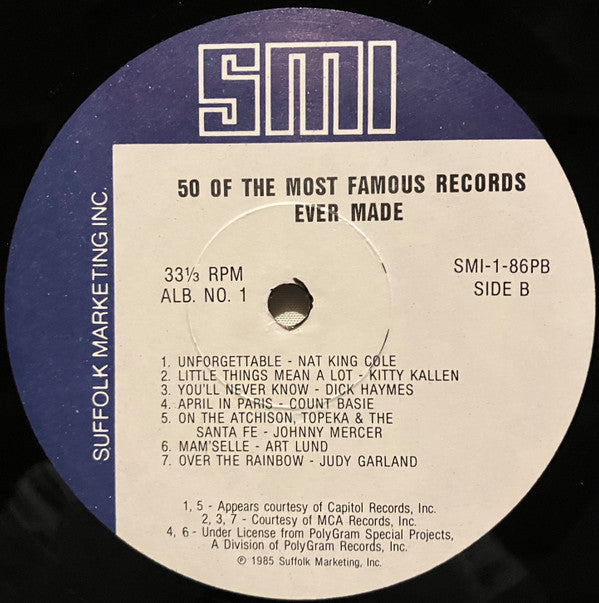 Various - 50 Of The Most Famous Records Ever Made Album No. 1 | Near Mint (NM) Near Mint (NM) - POP / USED *NEAR MINT*