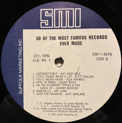 Various - 50 Of The Most Famous Records Ever Made Album No. 1 | Near Mint (NM) Near Mint (NM) - POP / USED *NEAR MINT*