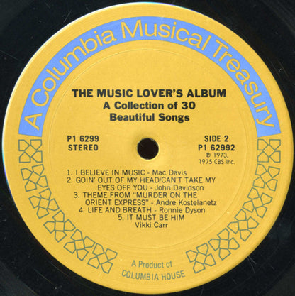 Various - The Music Lover's Album (A Collection Of 30 Beautiful Songs) | Near Mint (NM) Near Mint (NM) - POP / USED *NEAR MINT*