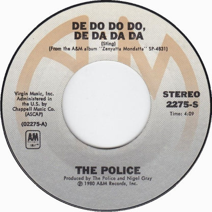 De Do Do Do, De Da Da Da (7" VINYL) | Near Mint (NM) Near Mint (NM) - POP / USED *NEAR MINT*